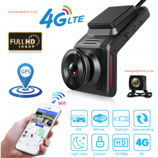 Dual Lens Car Dash Cam With 4G Lte GPS WiFi and Fleet management